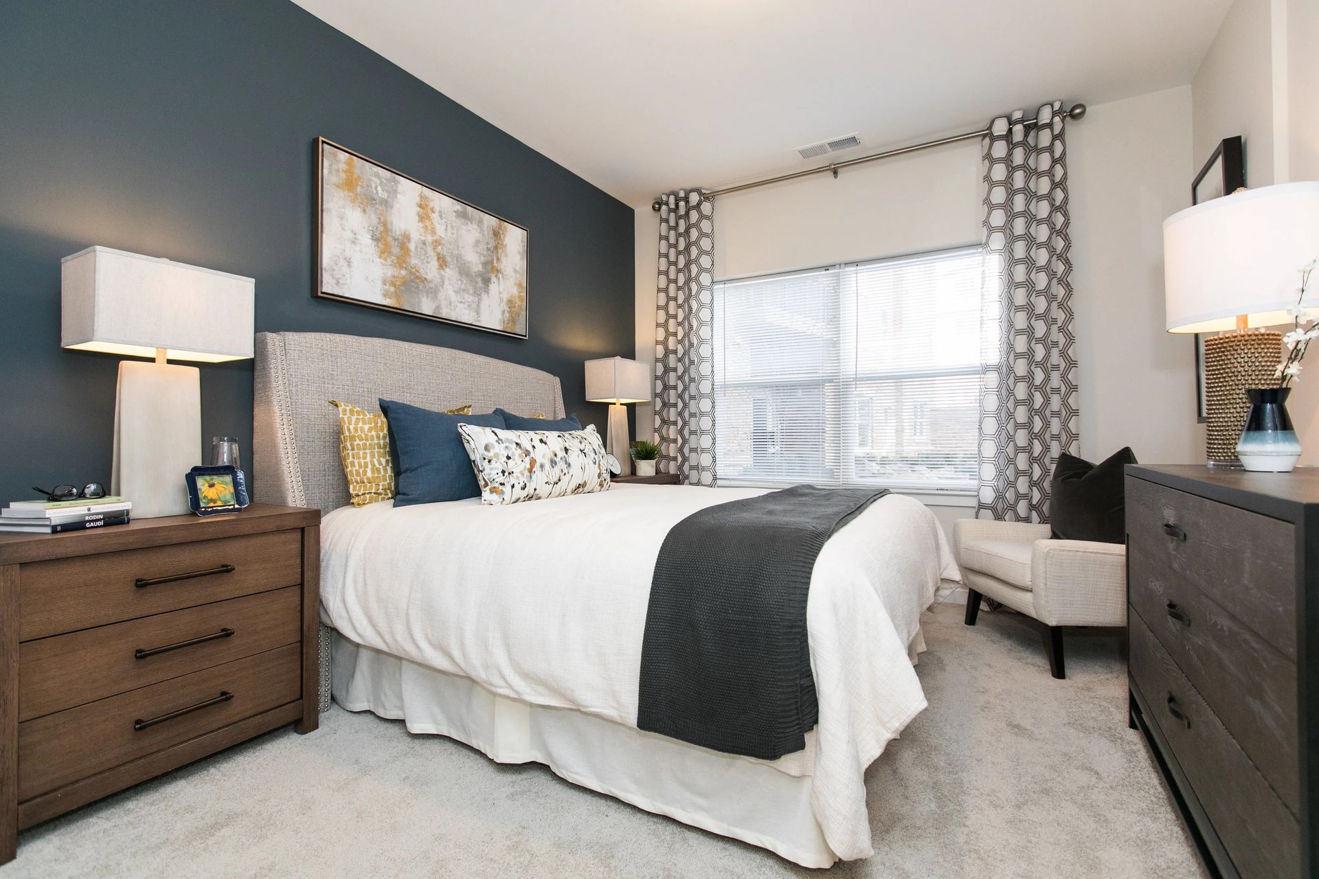 Bedroom at Verde at Howard Square.