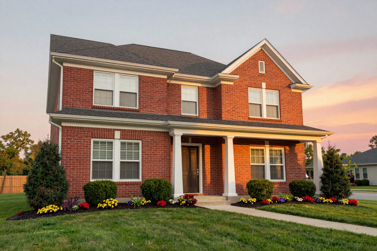 Well-maintained Middle Tennessee rental home exterior