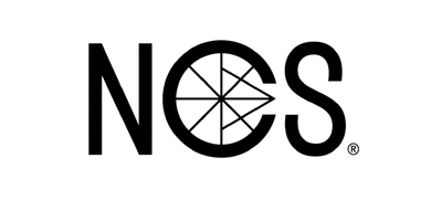The NCS logo in black on a white background, featuring the letters 
