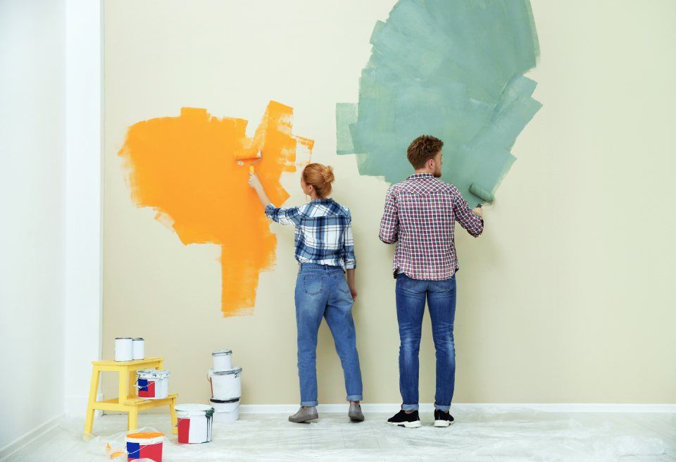 Verniciatura muri di casa
