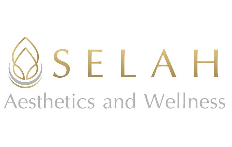 A logo for a company called selah aesthetics and wellness.