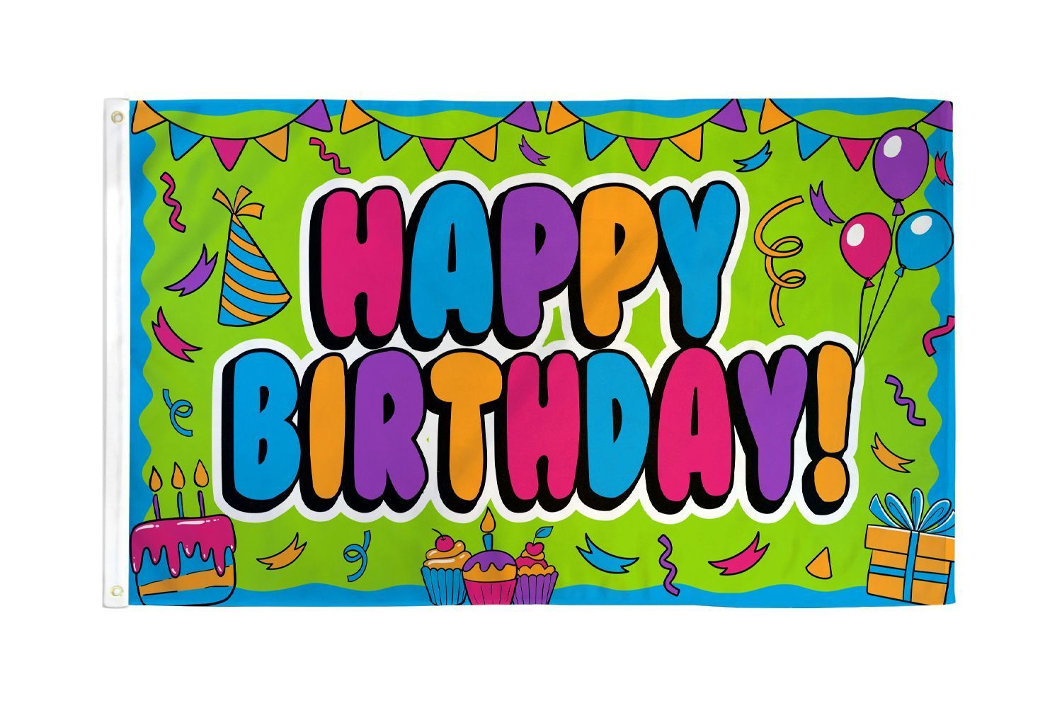 Happy Birthday Flag — Omaha, NE — A -1 Flags, Poles, and Repair