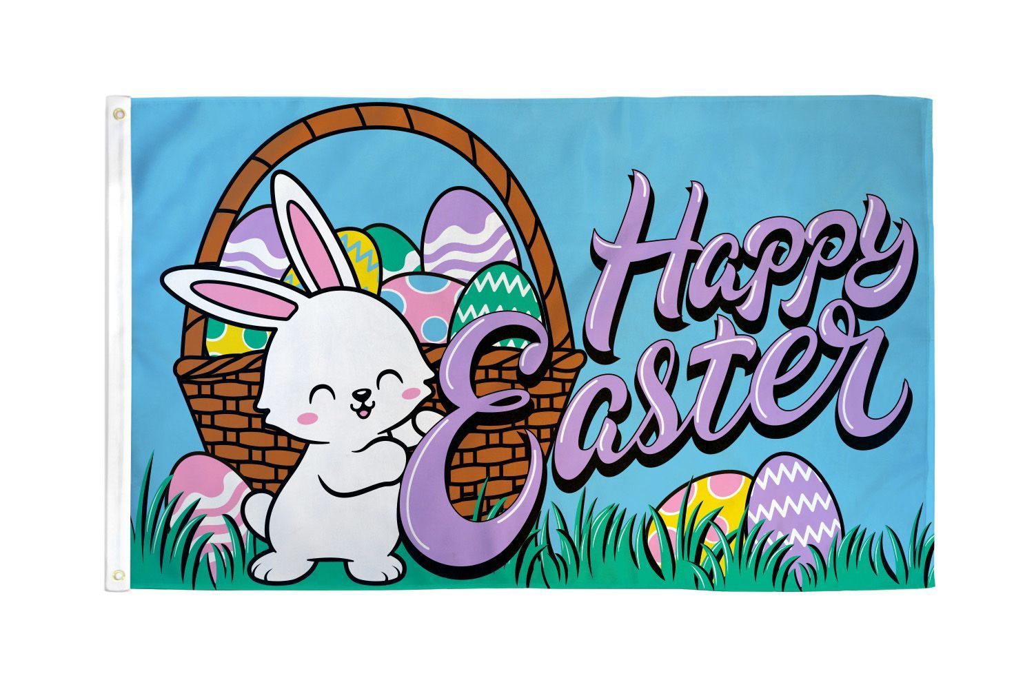 Happy Easter Flag — Omaha, NE — A -1 Flags, Poles, and Repair