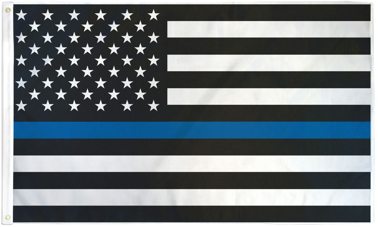 Blue Line Flag — Omaha, NE — A -1 Flags, Poles, and Repair