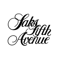 A black and white logo for saks fifth avenue.