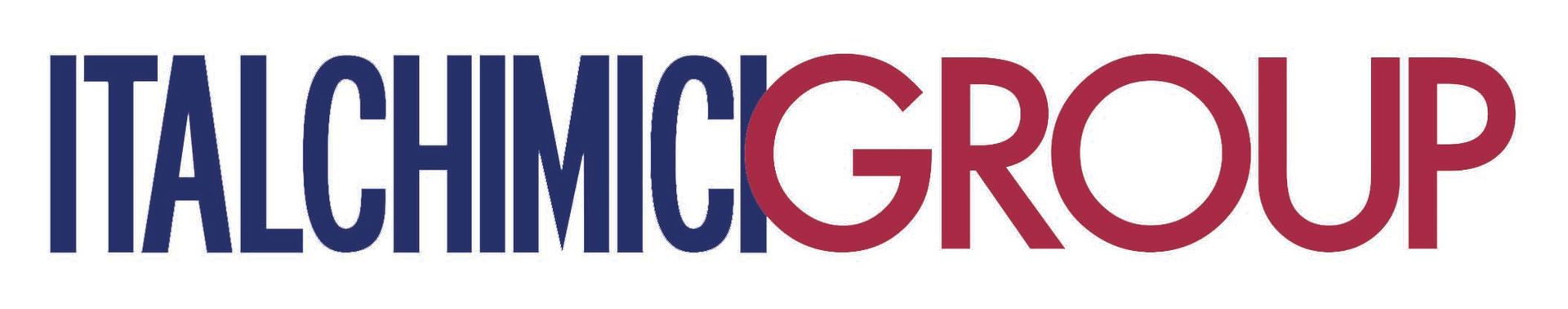 Logo ITALCHIMIGROUP in testo blu e rosso su sfondo bianco.