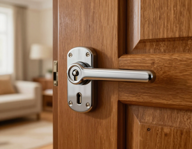 Cilindro di sicurezza europeo su porta