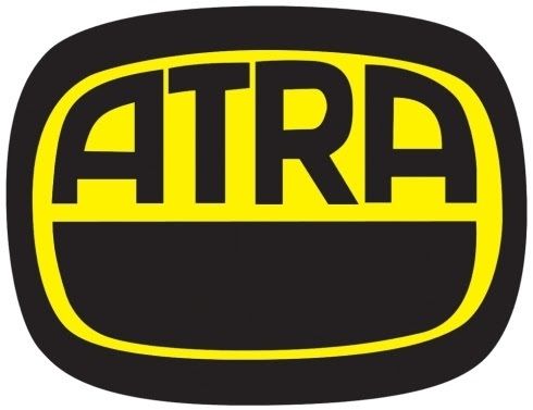 Logo ATR nero e giallo in un rettangolo arrotondato