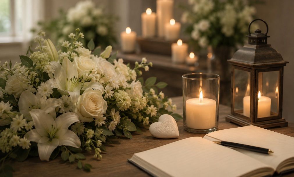 open remembrance book at funeral homes North Riverside, IL