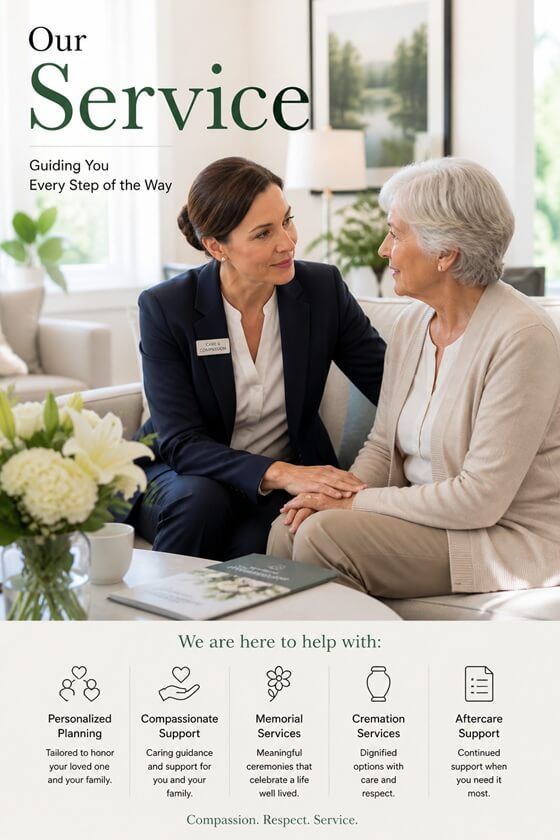 our dignified funeral and cremation services in North Riverside, IL
