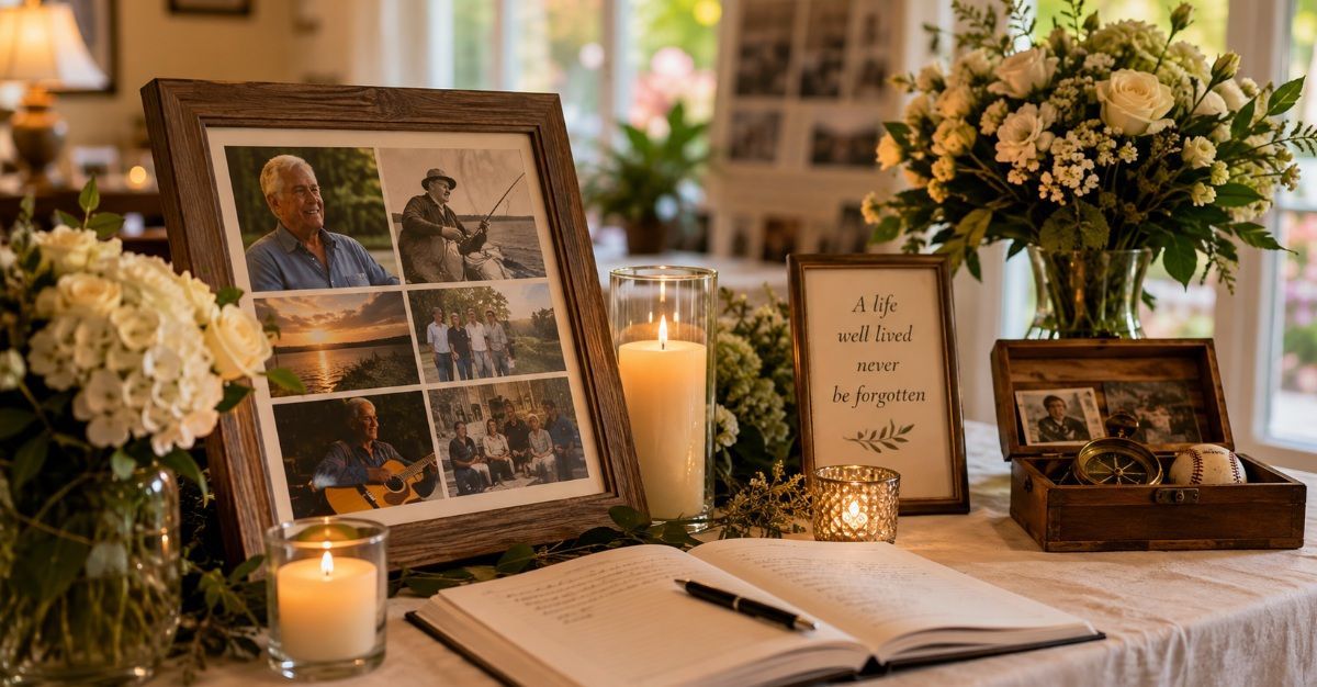 Respectful memorial tribute display for families served by funeral homes Berwyn, IL.