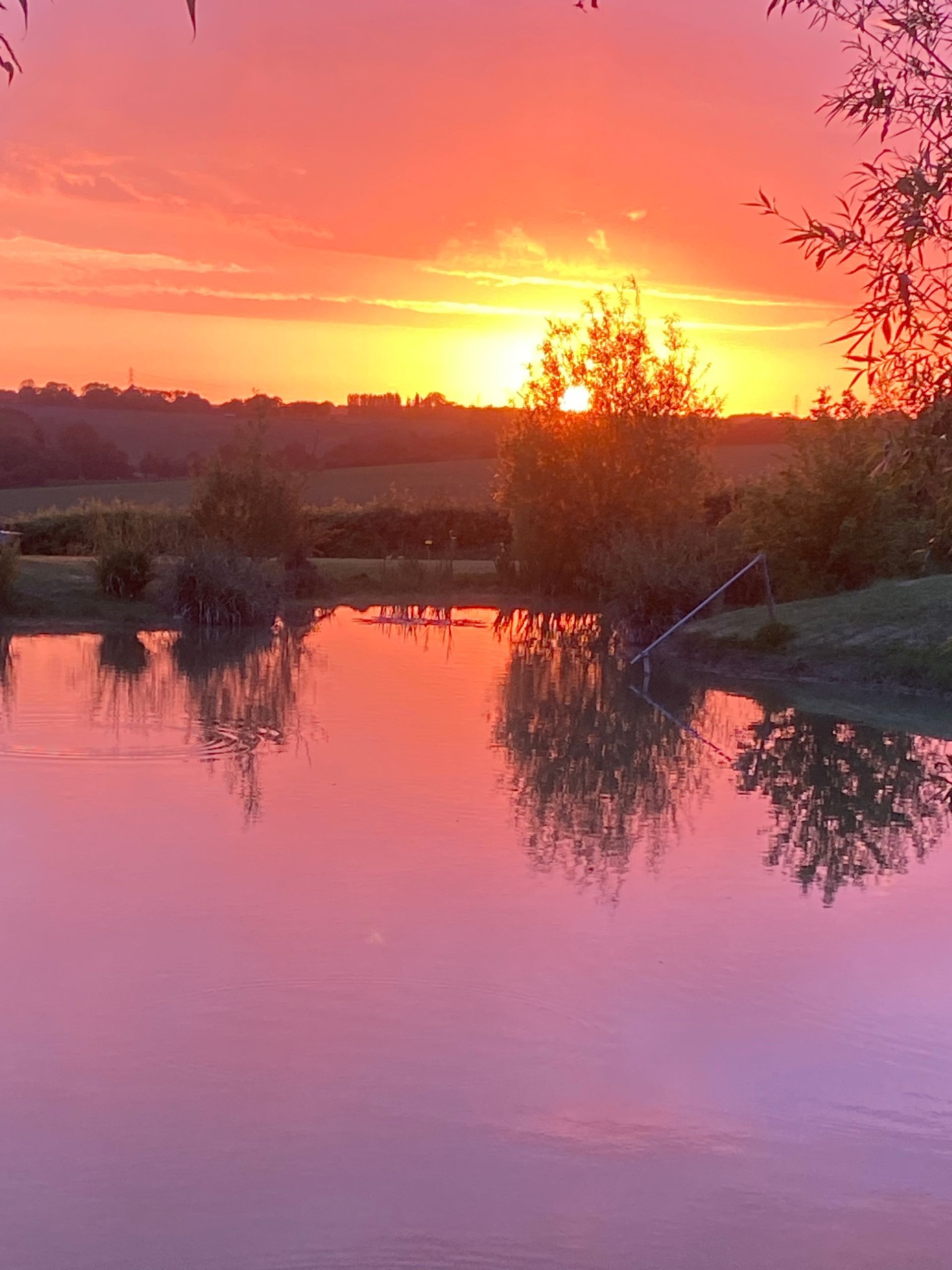 Lake at sunset