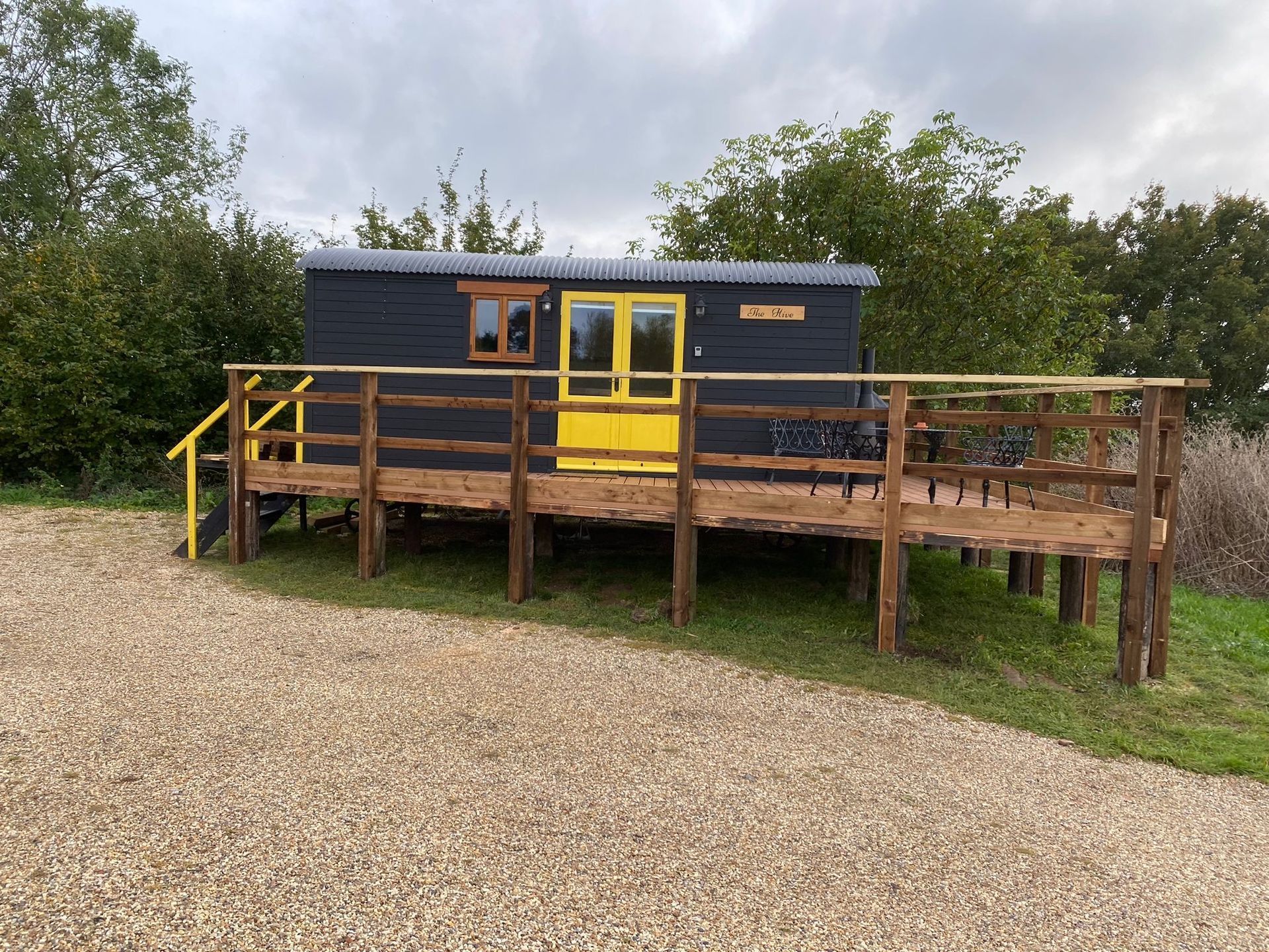 New deck on Shepherds hut