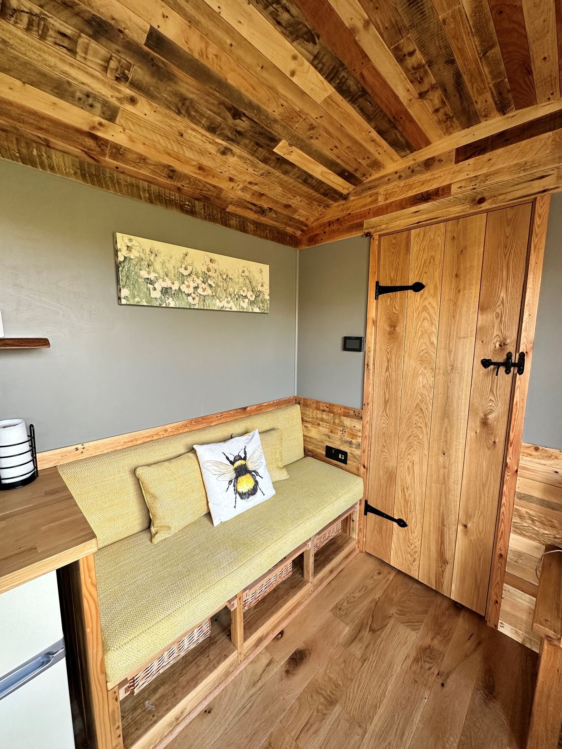 Sofa in Shepherds hut