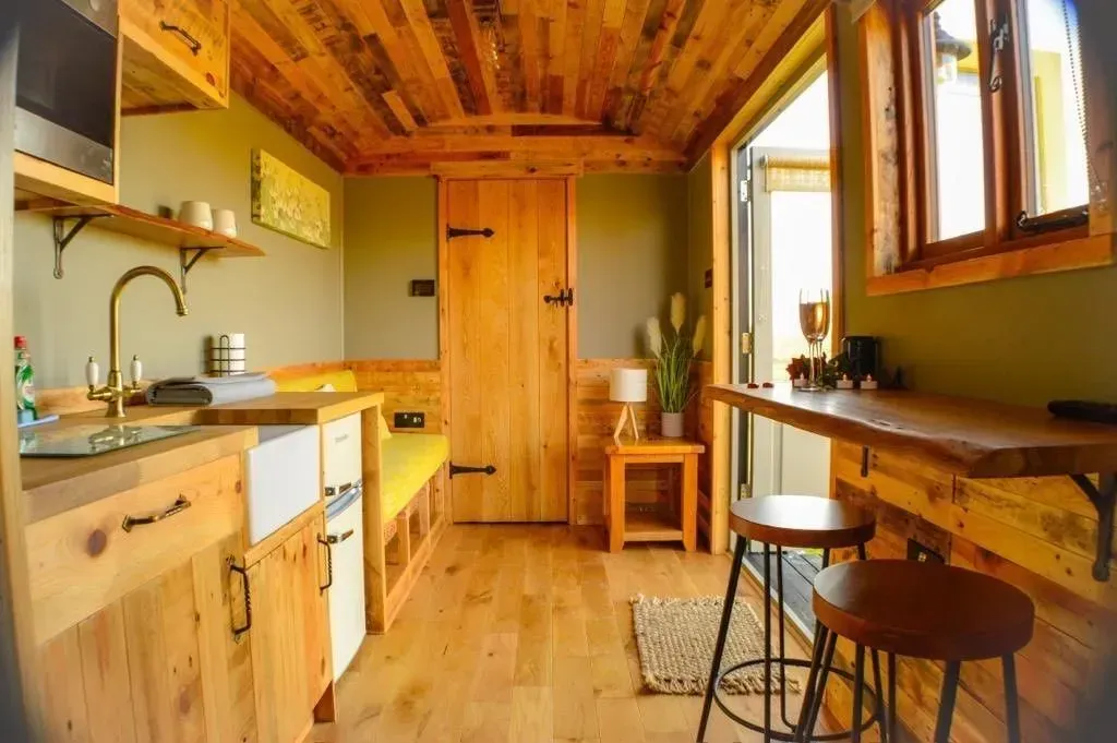 Inside the Shepherds hut
