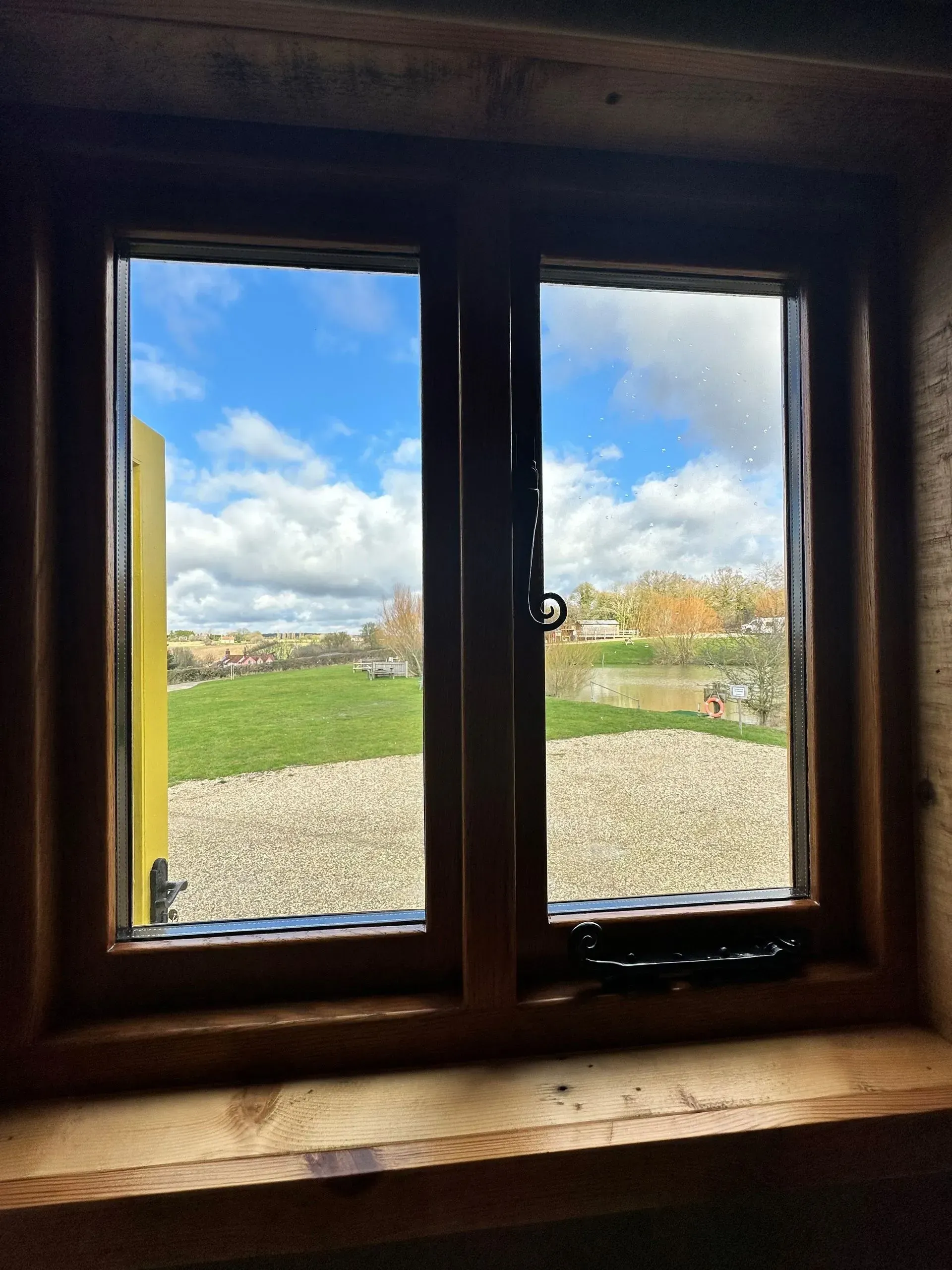 View from Shepherds hut window