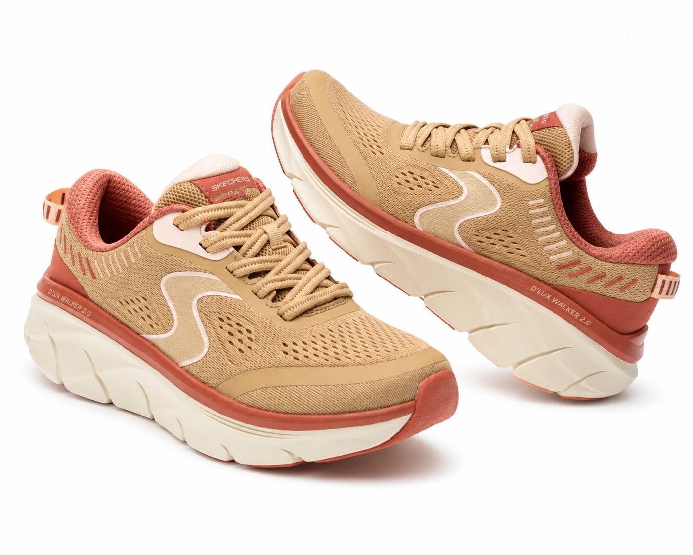 [SKECHERS] D’LUX WALKER 2.0 女款厚底健走運動鞋｜輕量避震・久走舒適