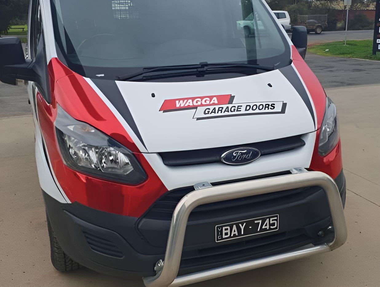 Van of Wgga Garafe Doors — Mobile Advertising & Car Wraps in the Albury-Wodonga, NSW