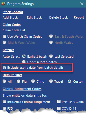 Switch on/off expiry date in batch field Switch on/off expiry date in batch field