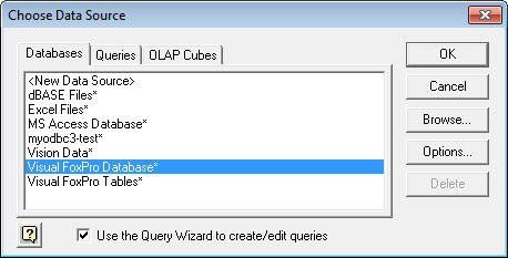 Choose Data Source