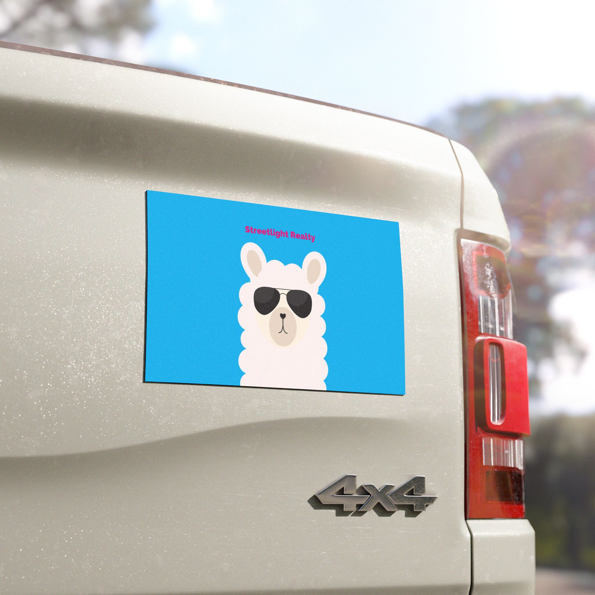 SLR Llama Car Magnet
