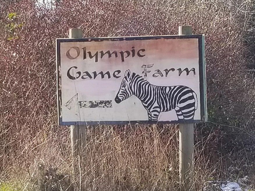 Olympic Game Farm Sign