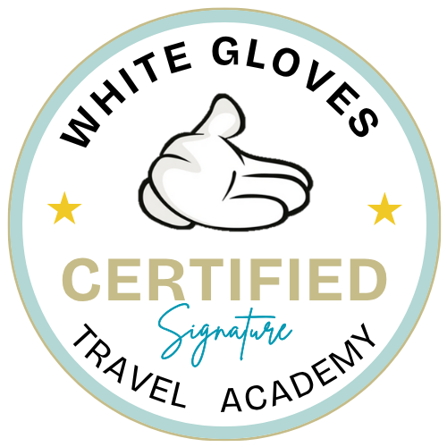 White Gloves Travel Academy Certified Signature Badge