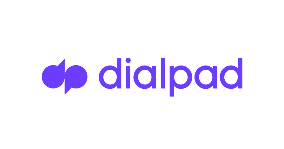 A purple dialpad logo on a white background.