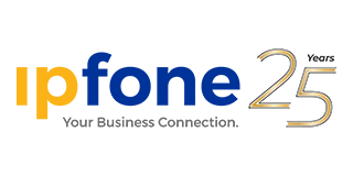 The logo for ipfone 25 years your business connection