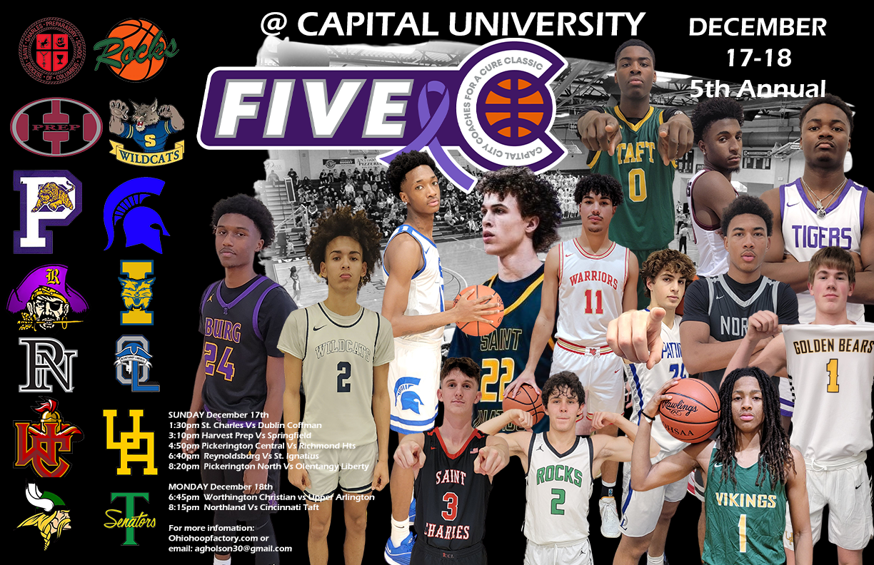 A group of basketball players are standing next to each other on a poster.