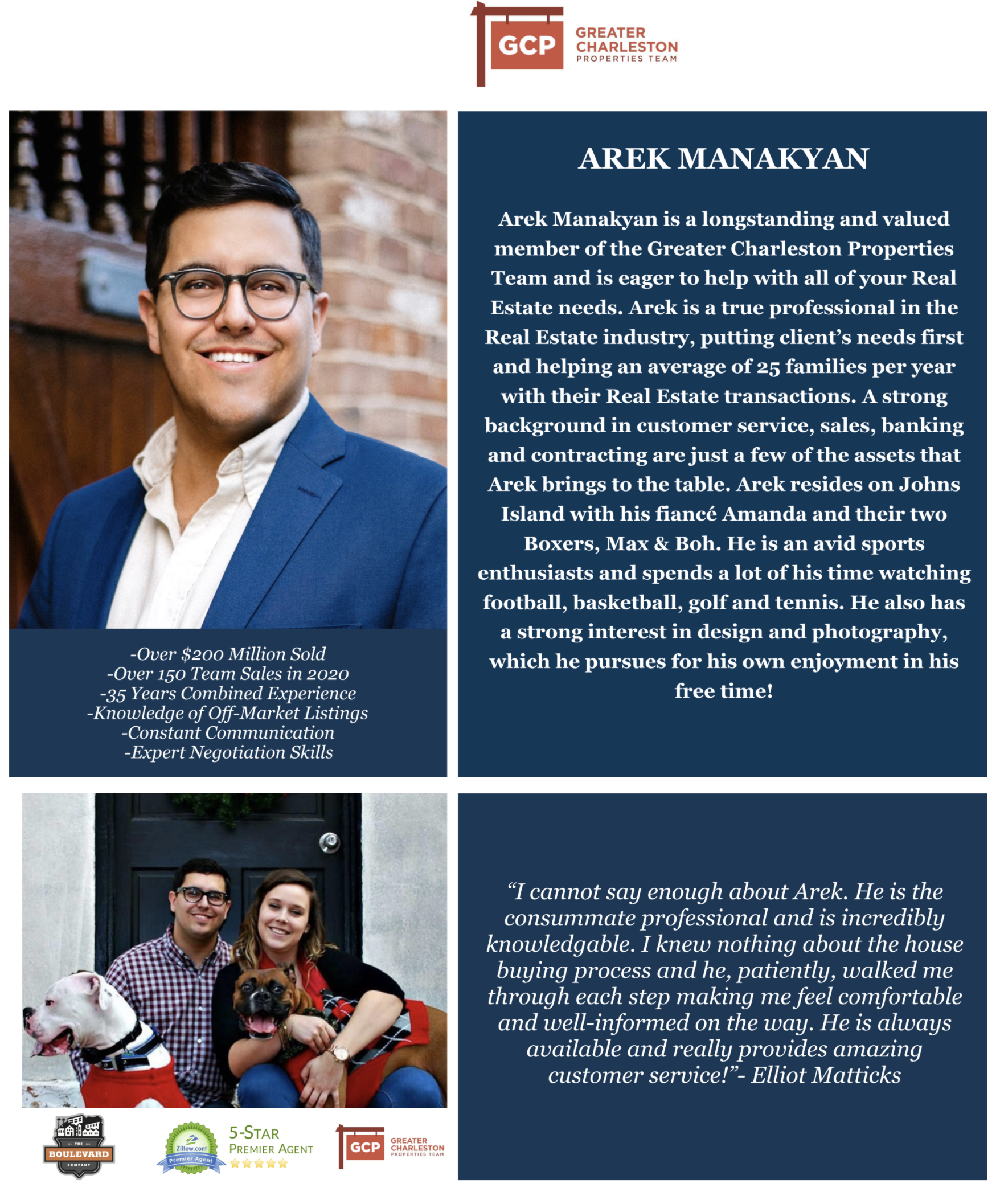 Poster with portrait photos and a text block on a dark blue background, likely an event announcement