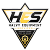 HES Halvy Equipment Services logo with black and gold triangle, wrench, and &ldquo;Diagnose. Repair. Keep You Moving&rdquo; tagline