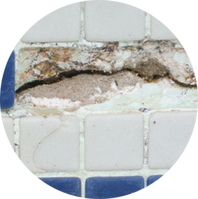 Picture of a damaged pool