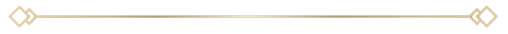 Thin horizontal gold decorative border on white background with diamond accents at both ends
