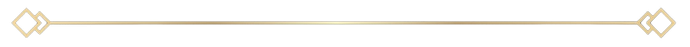Thin horizontal gold decorative border on white background with diamond accents at both ends