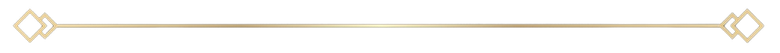Thin horizontal gold decorative border on white background with diamond accents at both ends