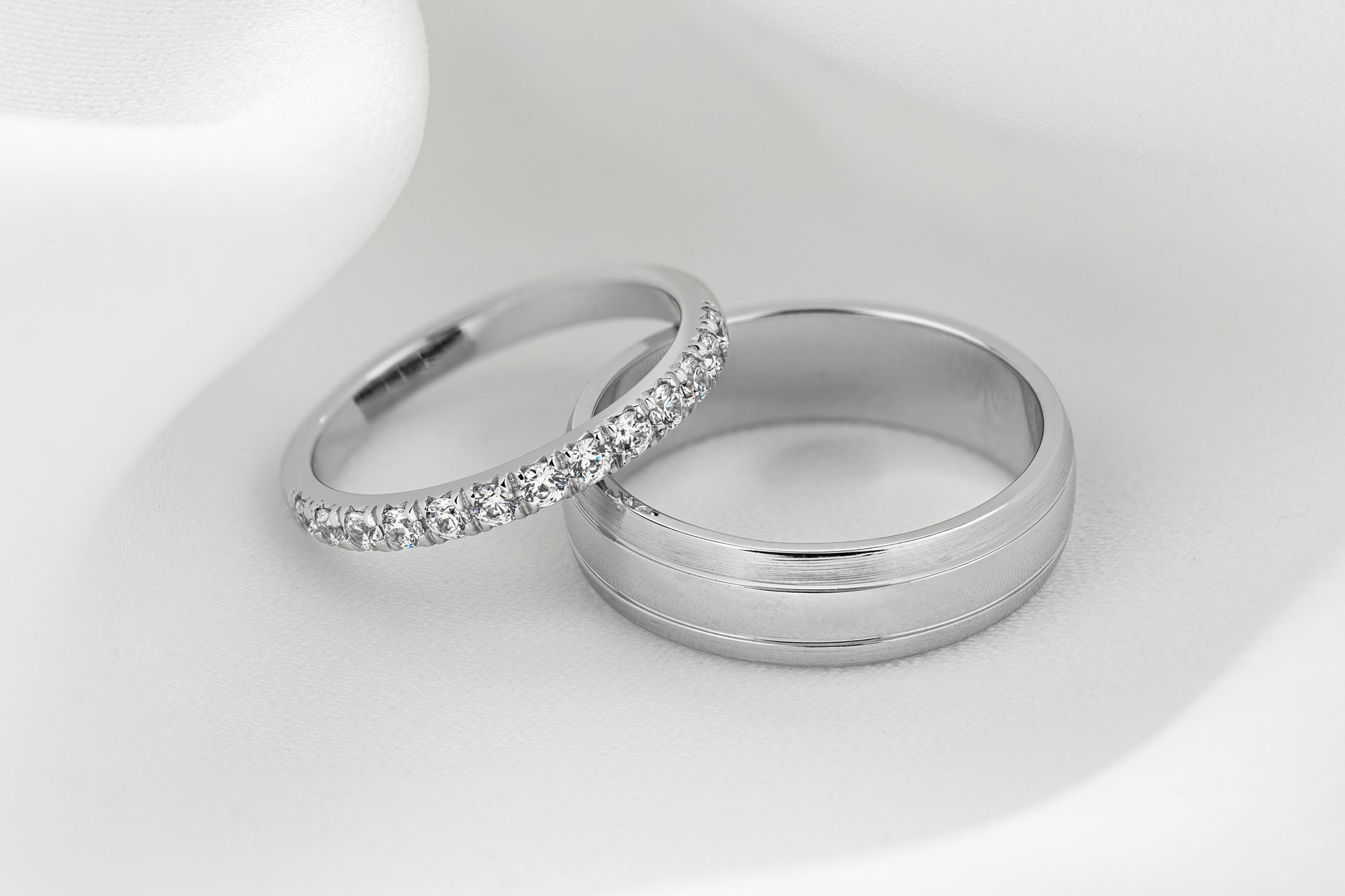 Pair Of Silver Wedding Rings — Bolivar, MO — Miller’s Fine Jewelry