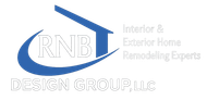RNB Design Group LLC logo with blue house outline and “Interior & Exterior Home Remodeling Experts” text