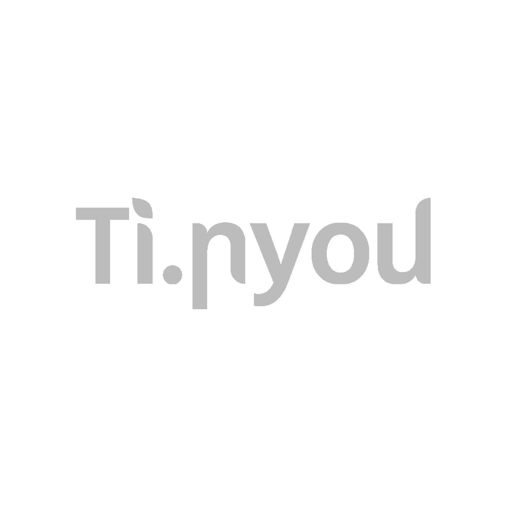 il logo ti.nyou è su sfondo bianco .