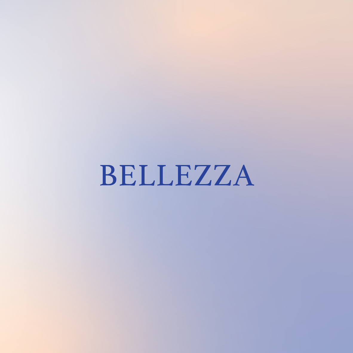 La parola bellezza è su uno sfondo viola