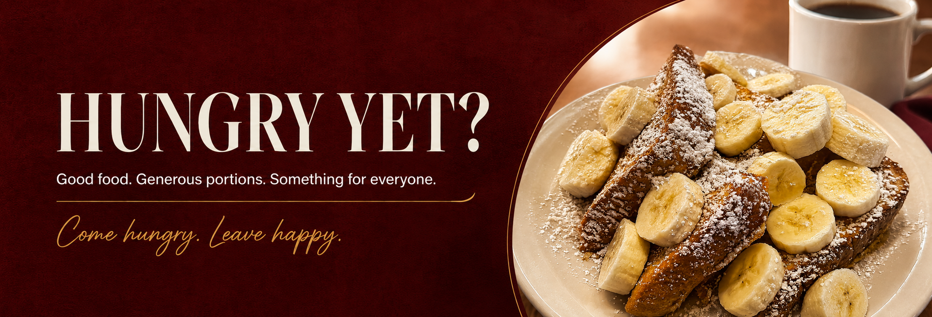 Hungry yet? Browse the menu, order online, or get directions before your next visit.