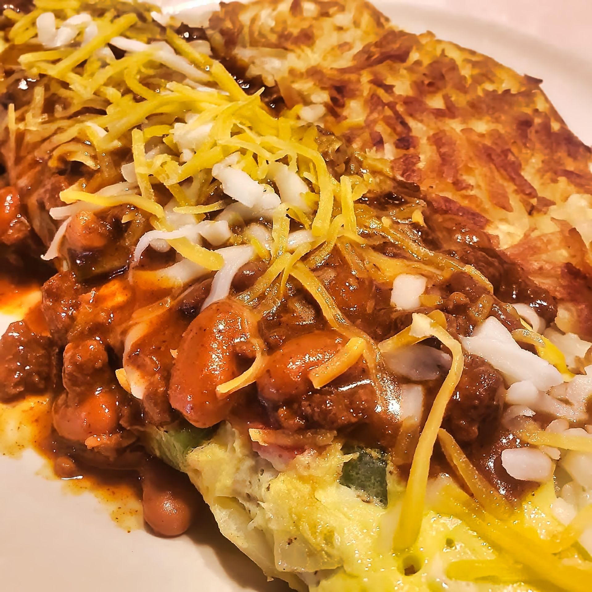 Chili Omelette at Antonia's Pancake House