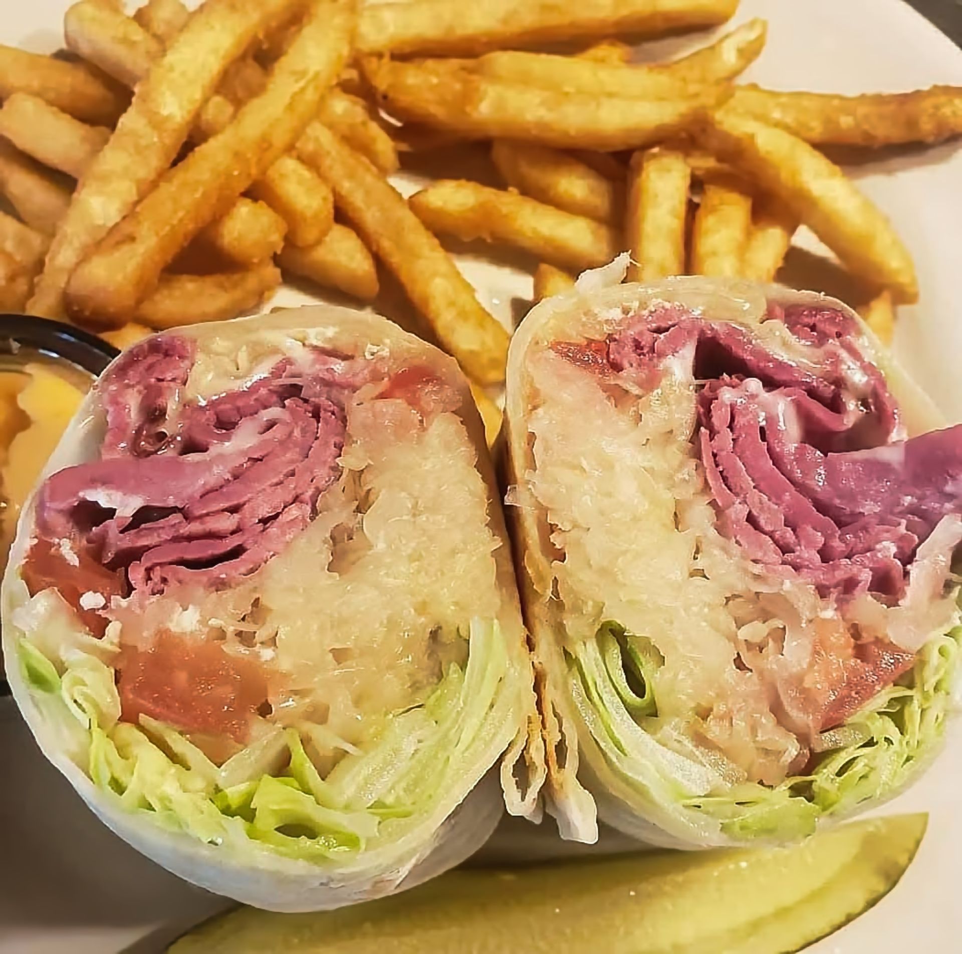 Reuben Wrap at Antonia's Pancake House