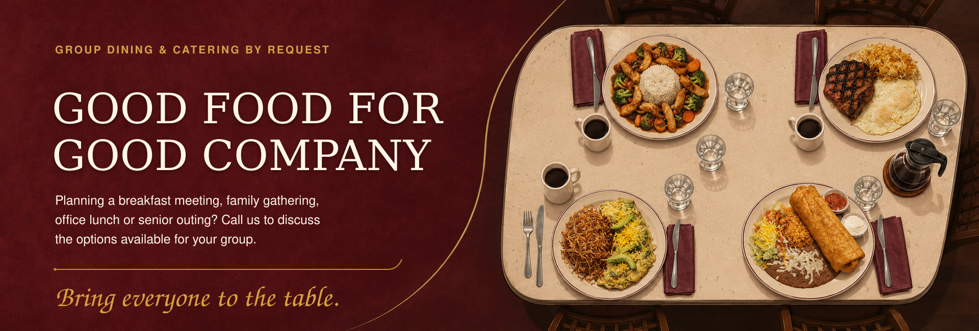 Antonia's Pancake House catering and group dining