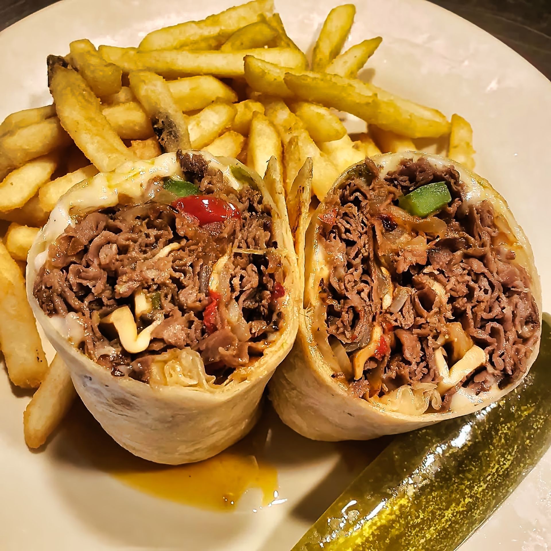 Italian Beef Wrap at Antonia's Pancake House