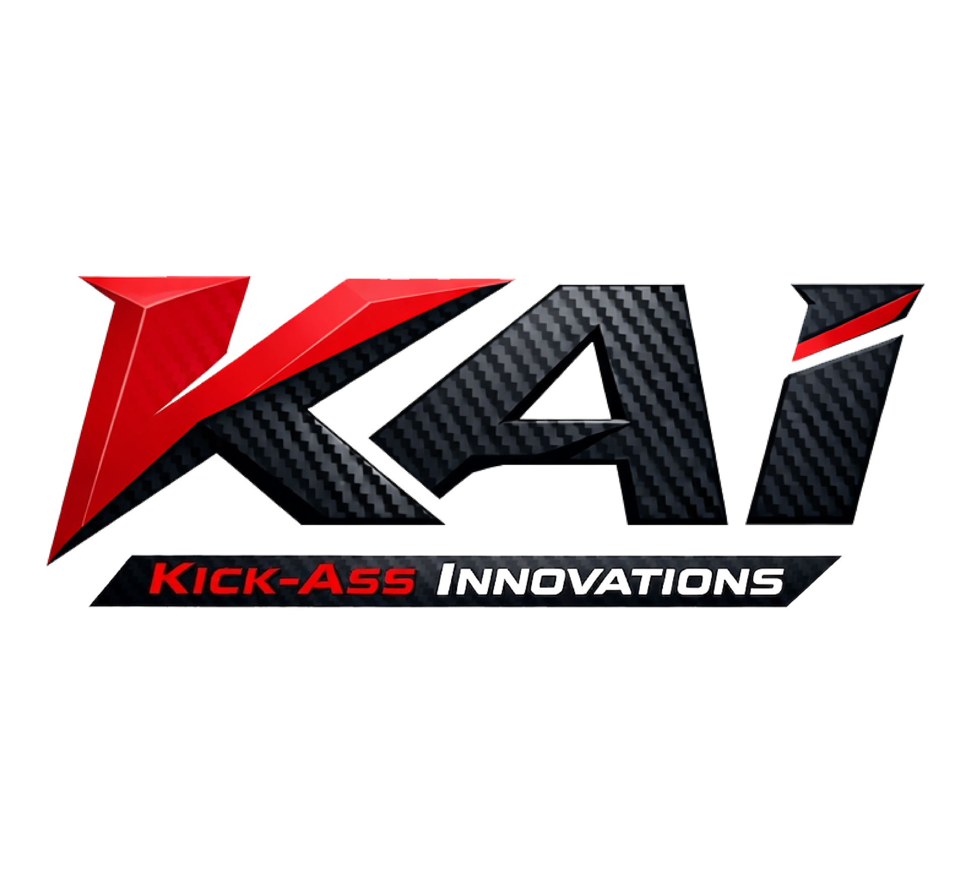 KAI logo in red, black and silver with the slogan “Kick-Ass Innovations”