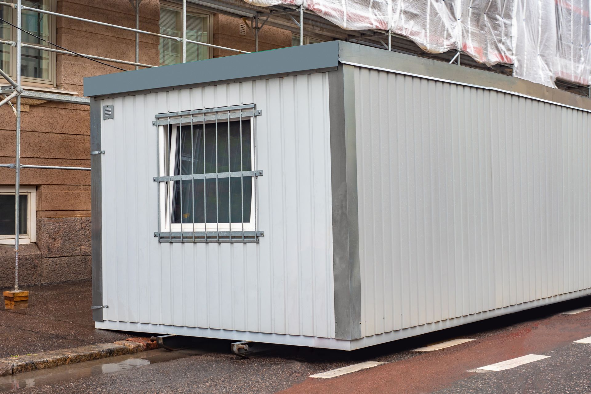 A small house for builders. A small house for builders.