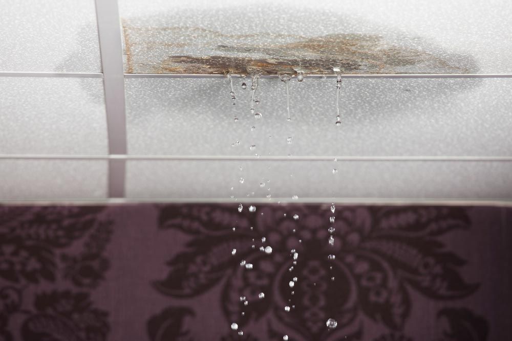 Water leaking from the ceiling