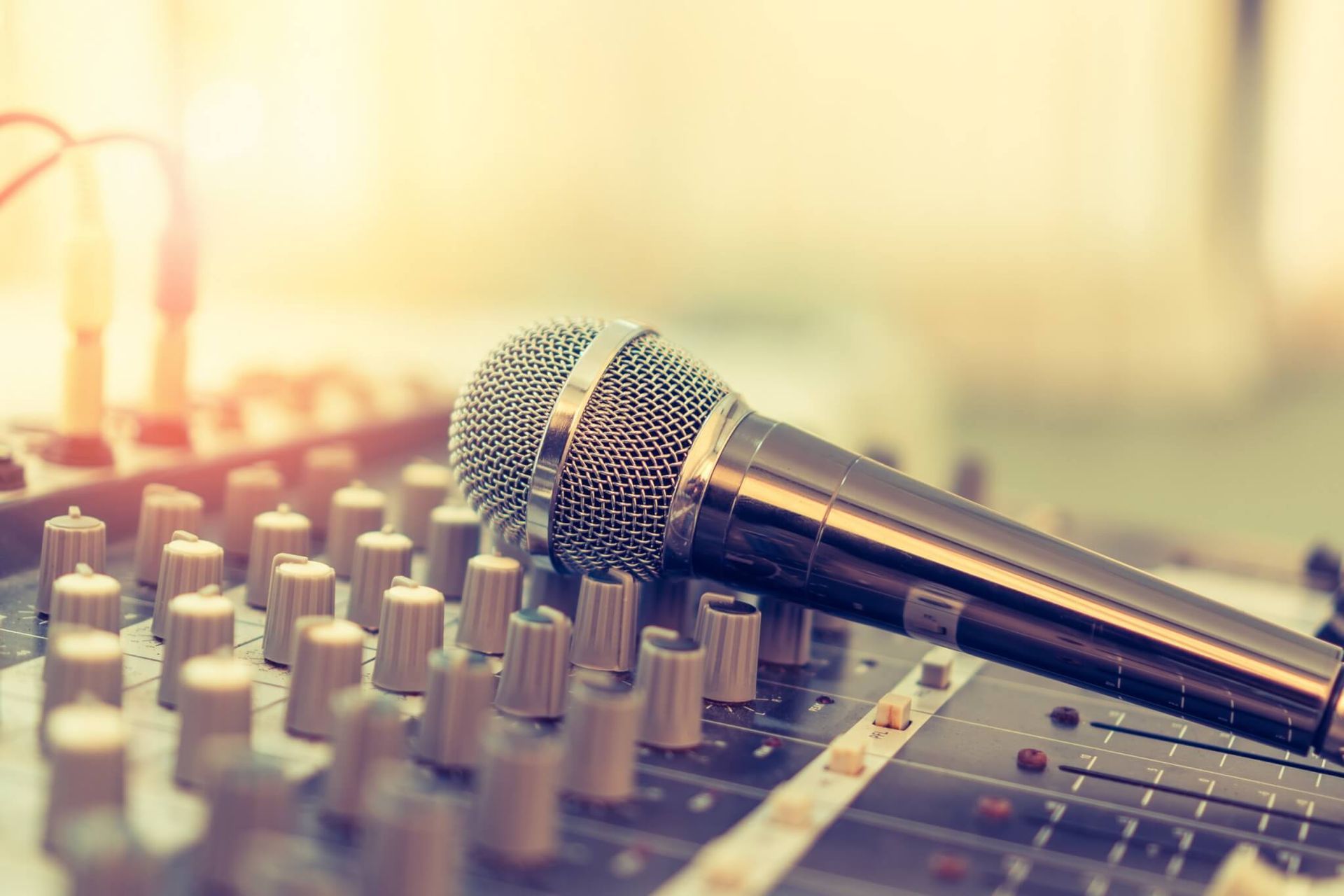 Mic on DJ Board