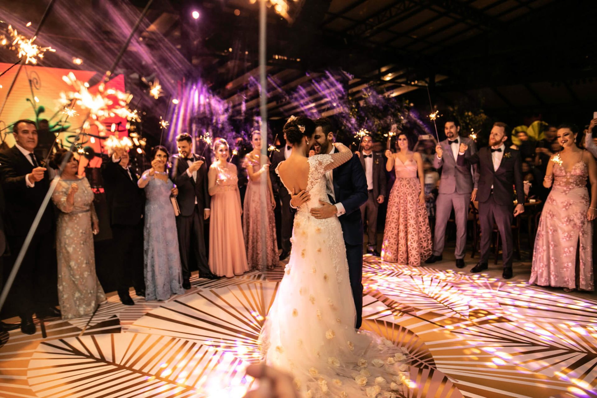 Bride and Groom at Wedding 